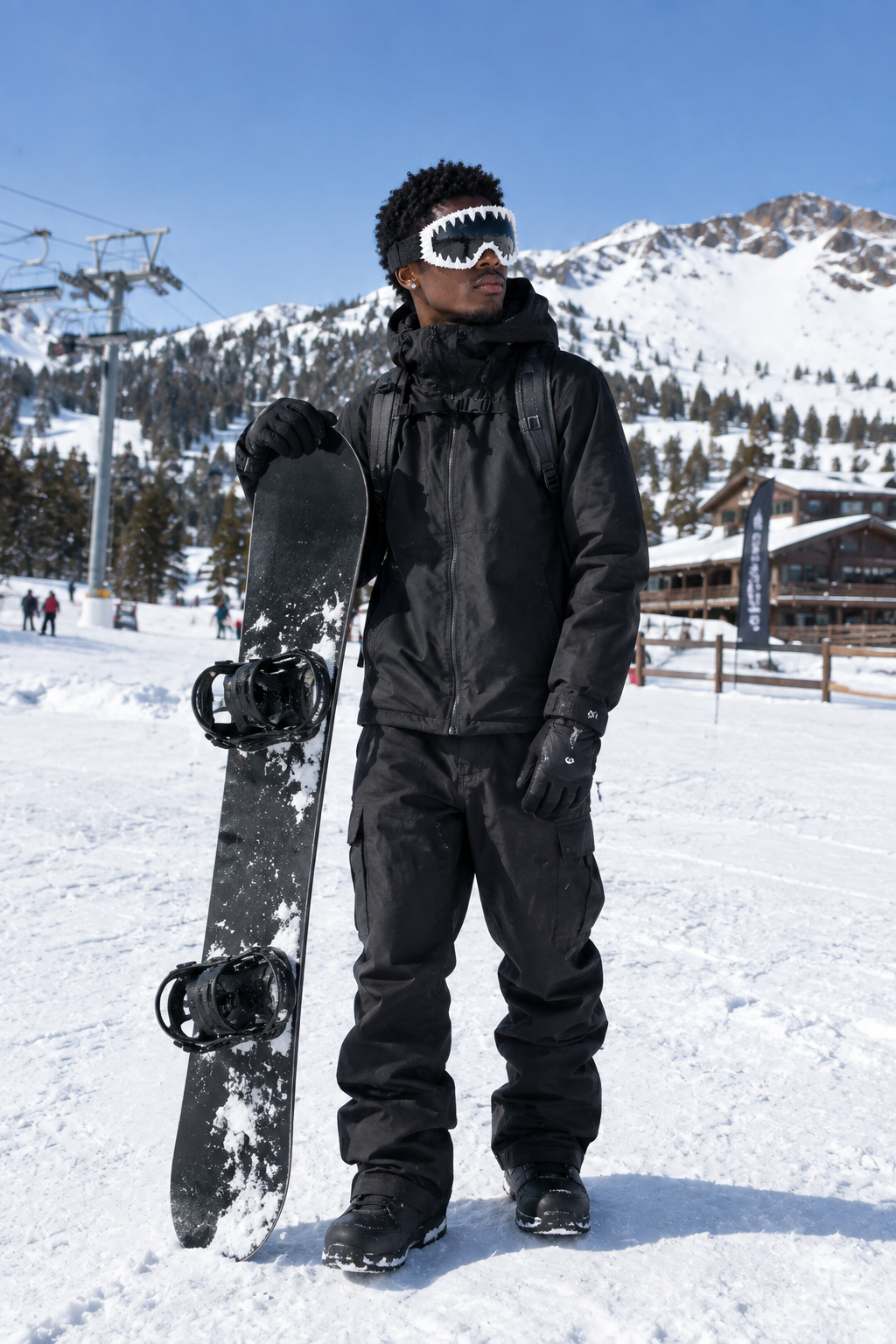 DN° Shark Teeth Snow Goggles — White