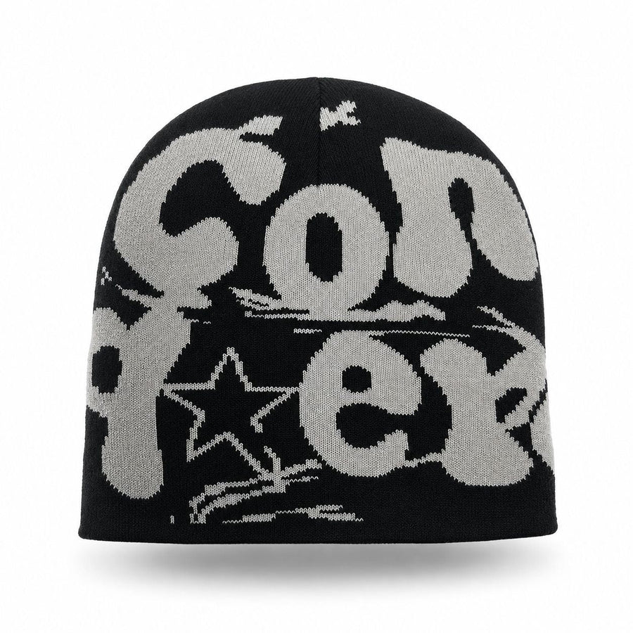 DN Graffiti Beanie black white