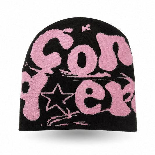 DN Graffiti Beanie black pink