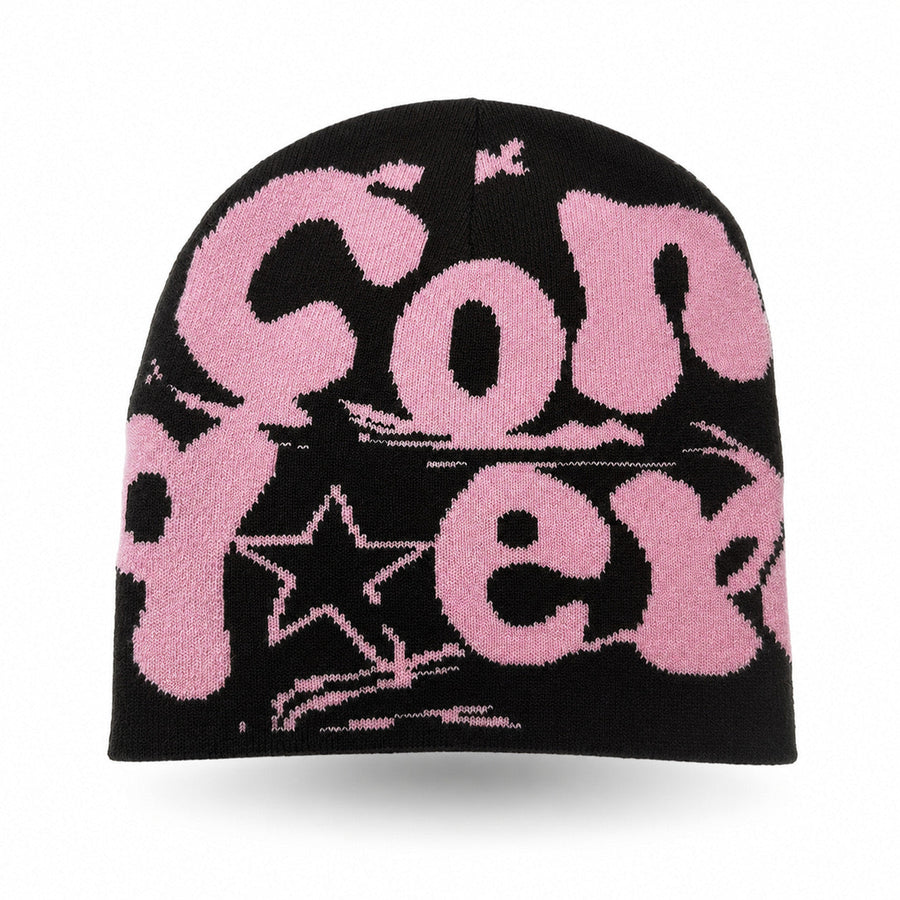 DN Graffiti Beanie black pink