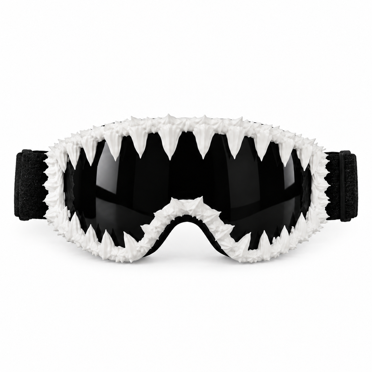 DN Shark Teeth Snow Goggles white, full view